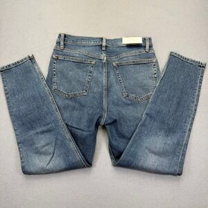 RE/DONE Originals Mid 70s High‎ Rise Straight Leg Jeans Blue 29 190-3WHRAC